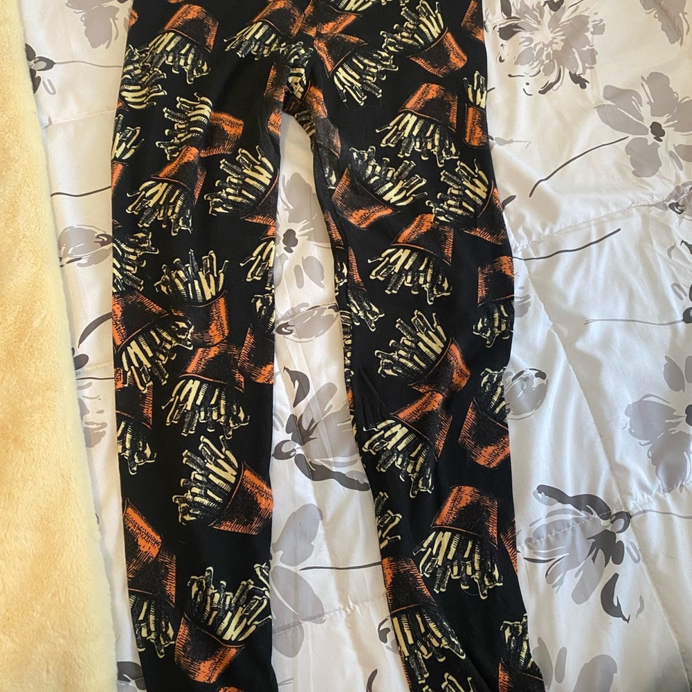 Halloween Skeleton Print Leggings